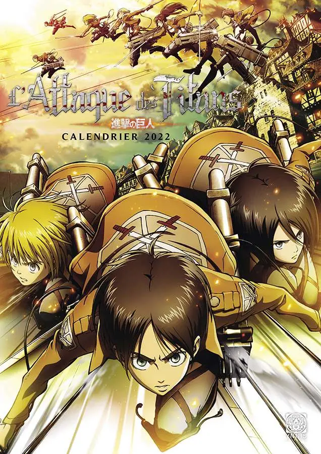 attack on titan portfolio calendar 2022