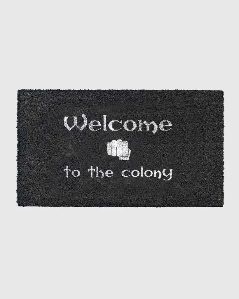 gothic welcome to the colony doormat