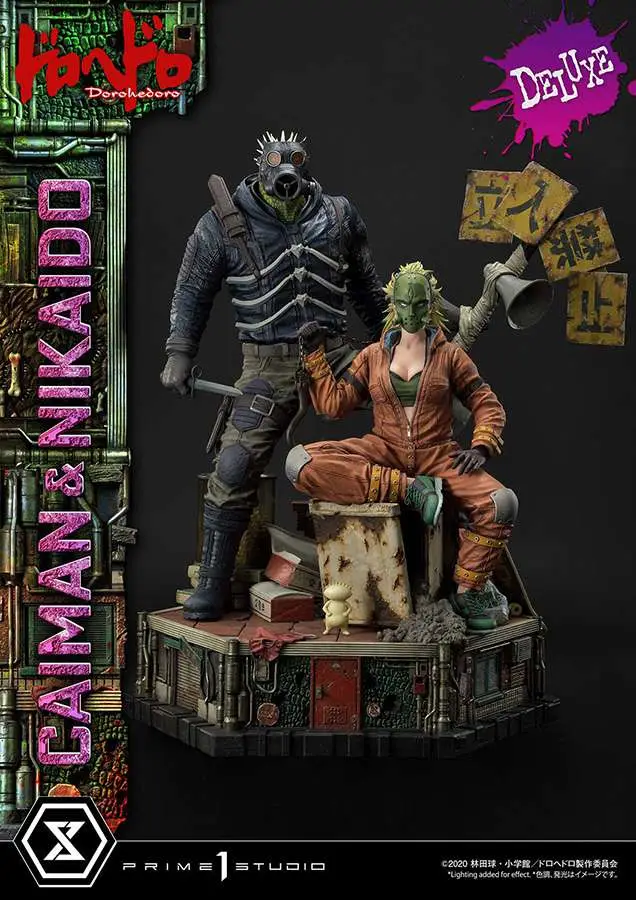 dorohedoro caiman & nikaido dlx statue