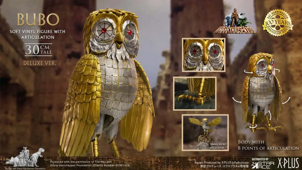 harryhausen bubo 30cm soft vinyl deluxe