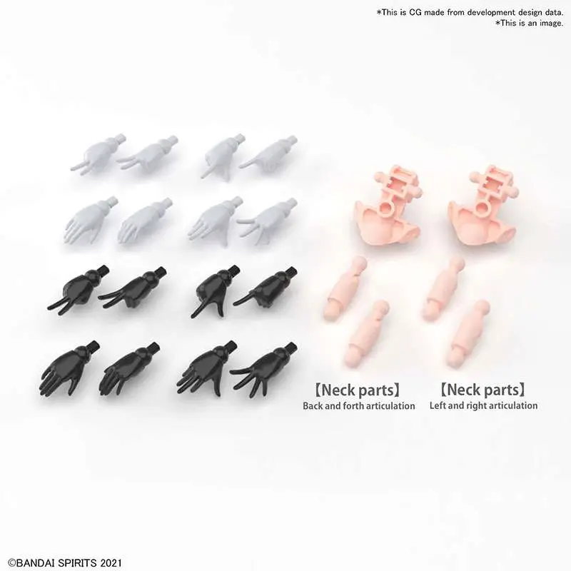 30ms opt hand parts white/black