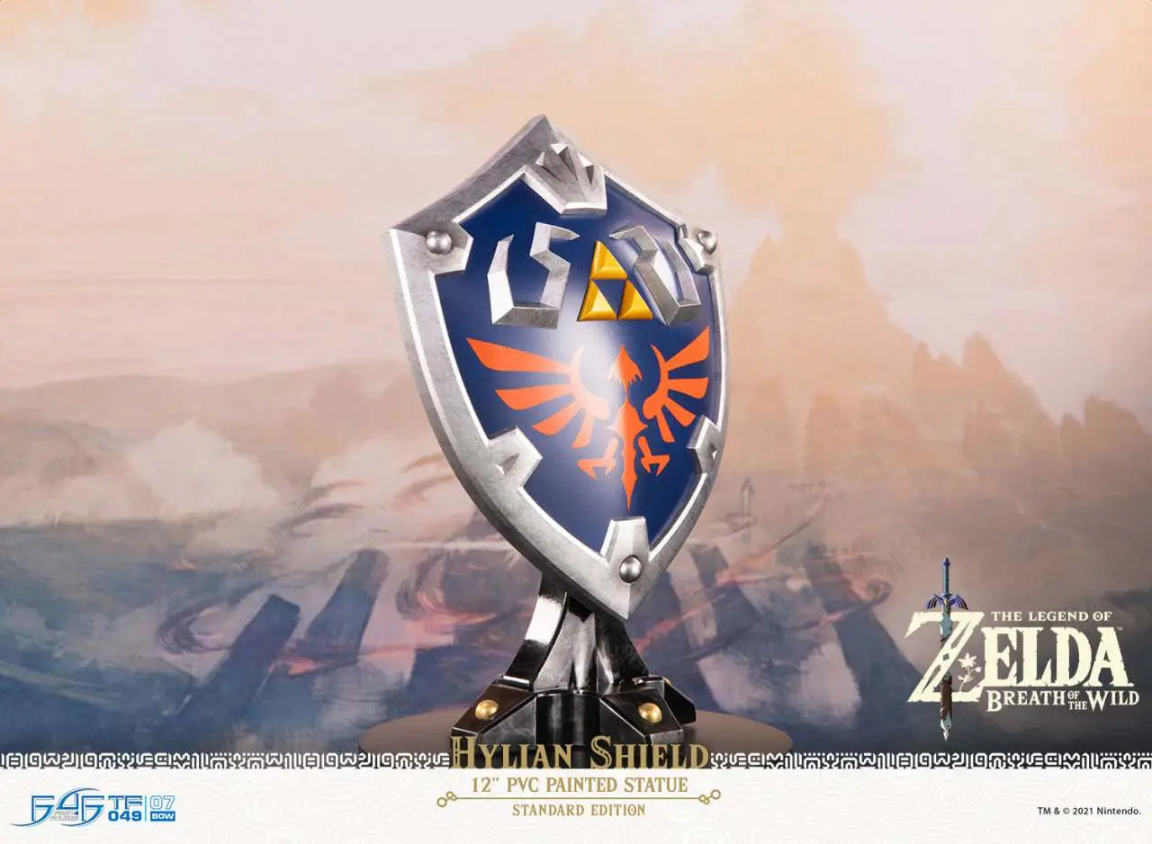 legend of zelda hylian shield pvc statue