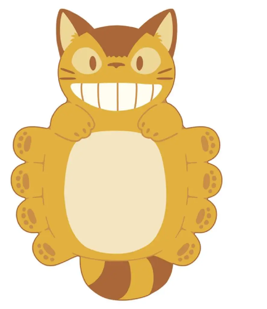 totoro catbus shaped 87 x 120 towel