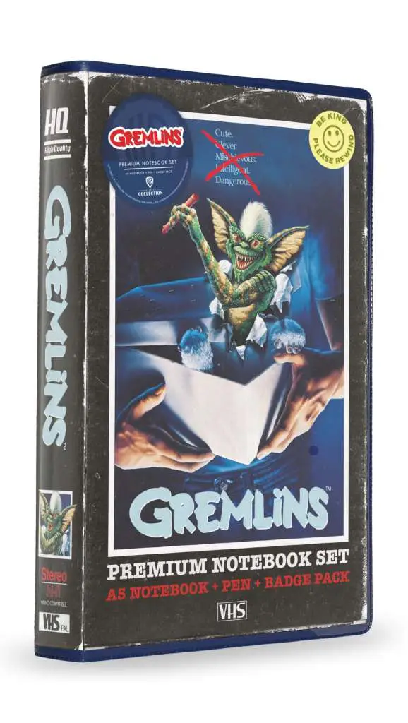gremlins stationery set vhs