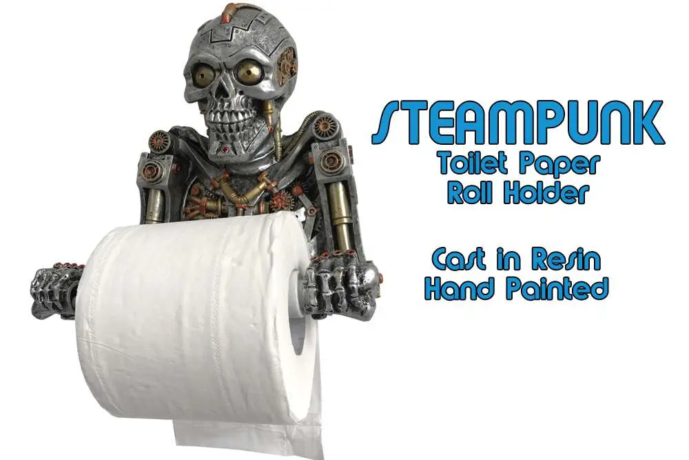 steampunk toilet paper holder