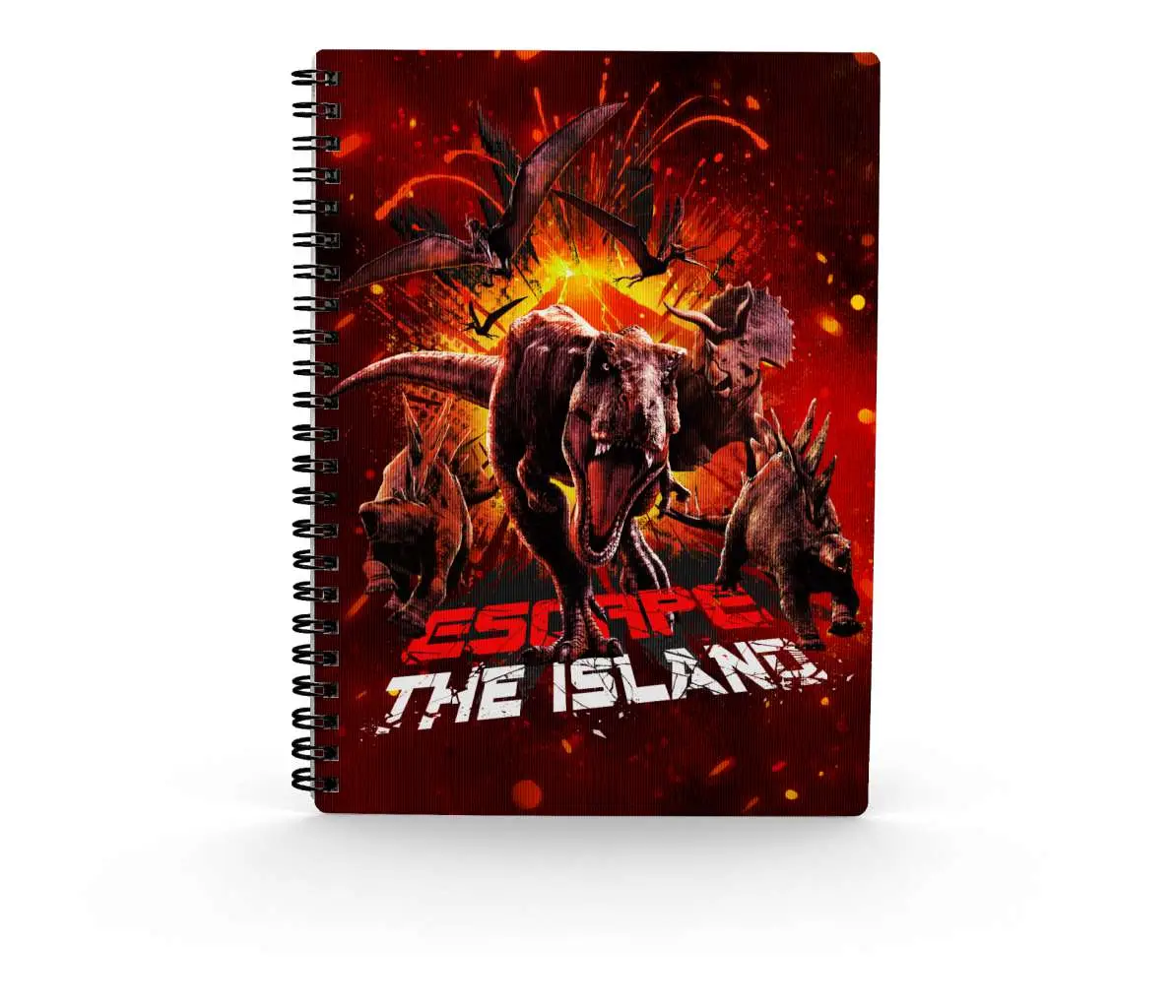 jurassic world escape 3d effect notebook