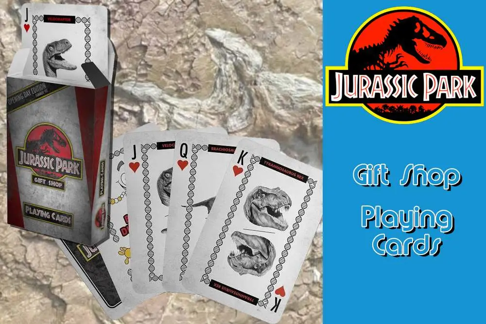 jurassic park-gift shop playing cards deck