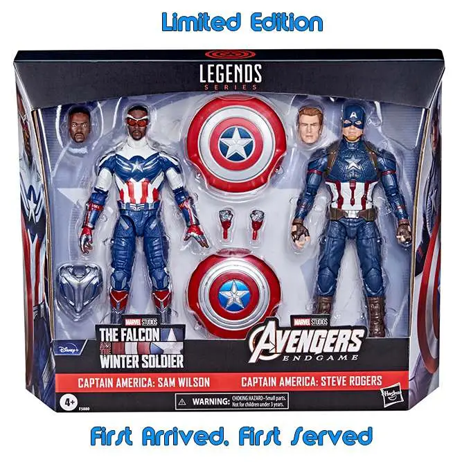 marvel legends captain america 2 pack af