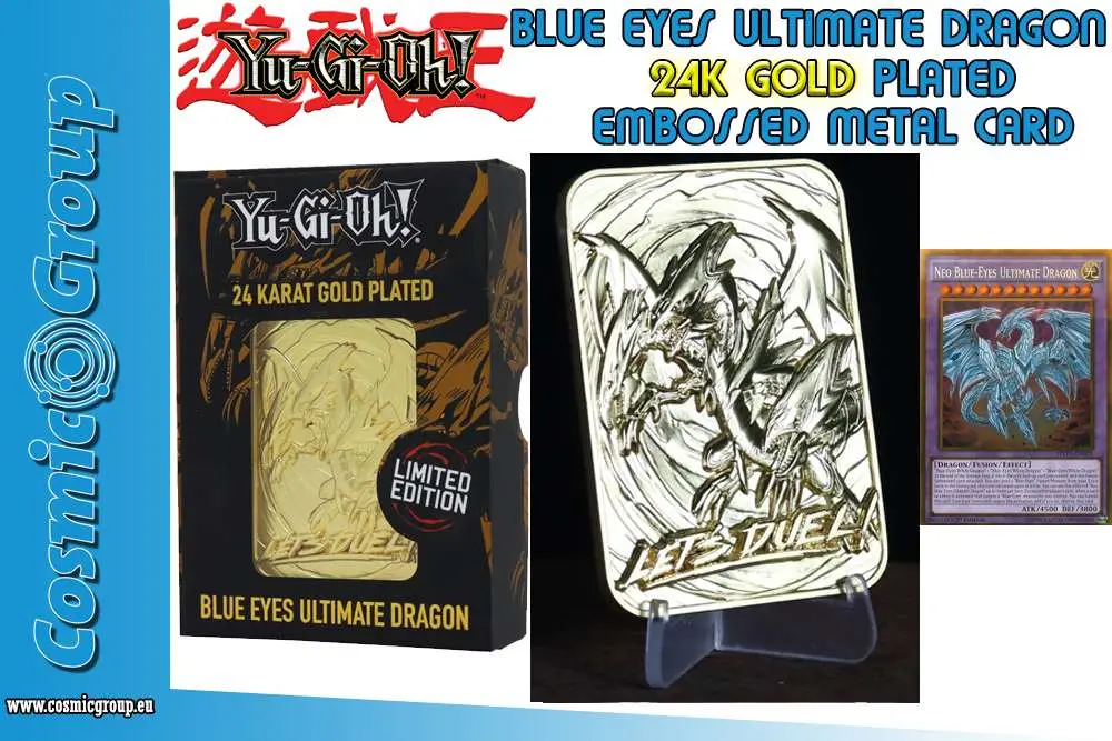yu-gi-oh!ltd ed 24k gold-b.e.ult.dragon