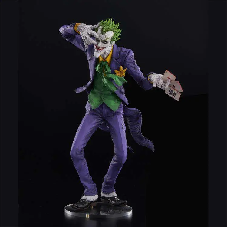 sofbinal joker laughing purple. statue