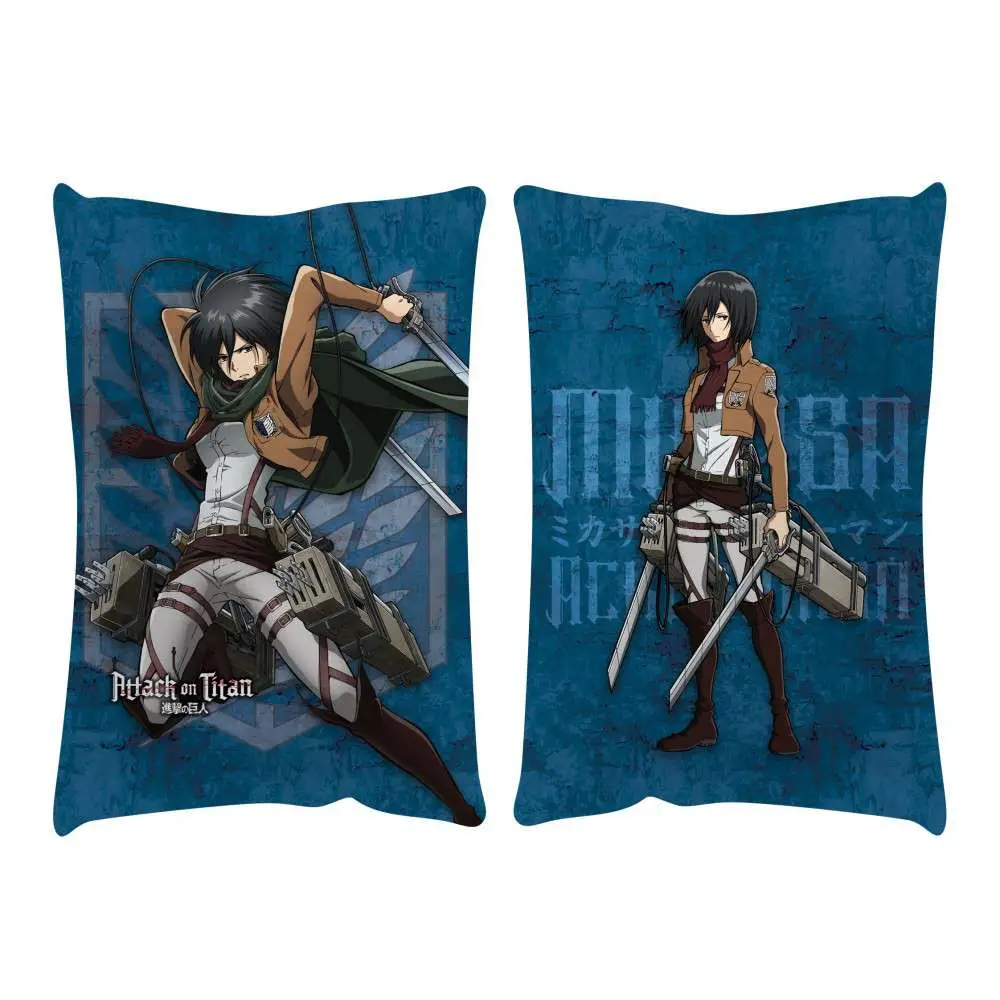 attack on titan mikasa ack hug pillow