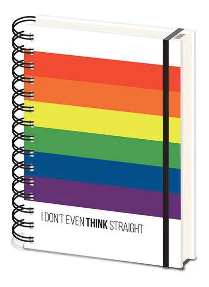 lgbt i do not think straight notebook