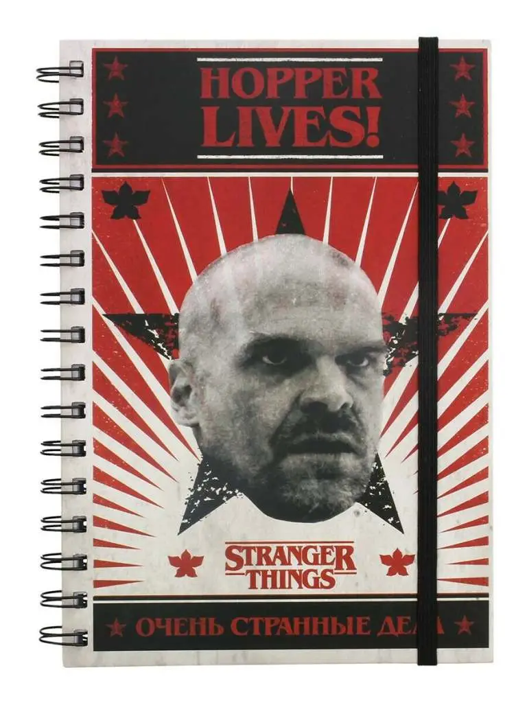 stranger things hopper lives a5 notebook