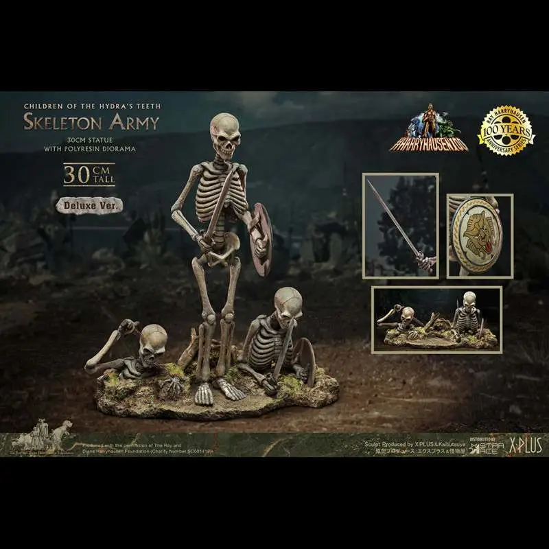ray harryhausen skeleton army dlx statue