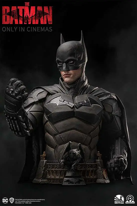 the batman infinityxpenguin lifesiz bust