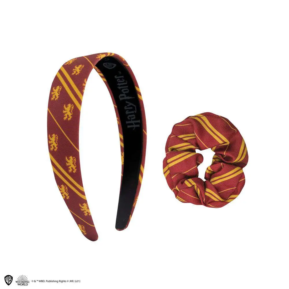 hp gryffindor headband&scrunchy set