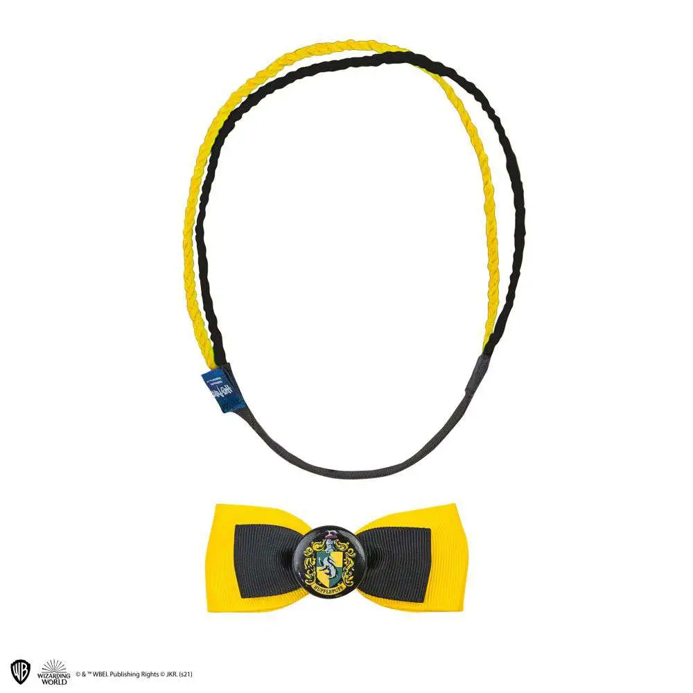 hp hufflepuff double headband&clip set