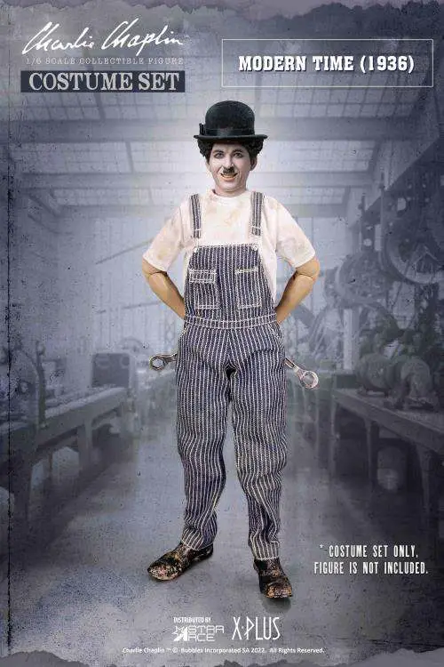 charlie chaplin 1/6 worker costume set