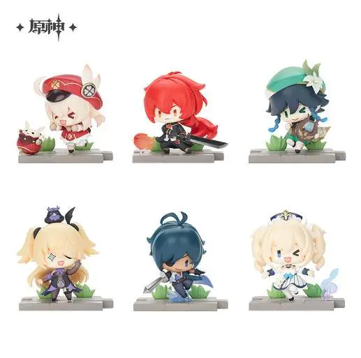 genshin impact mini fig battle scene set