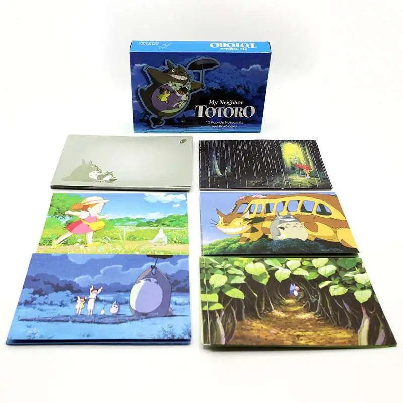 totoro pop-up notecards set (10)