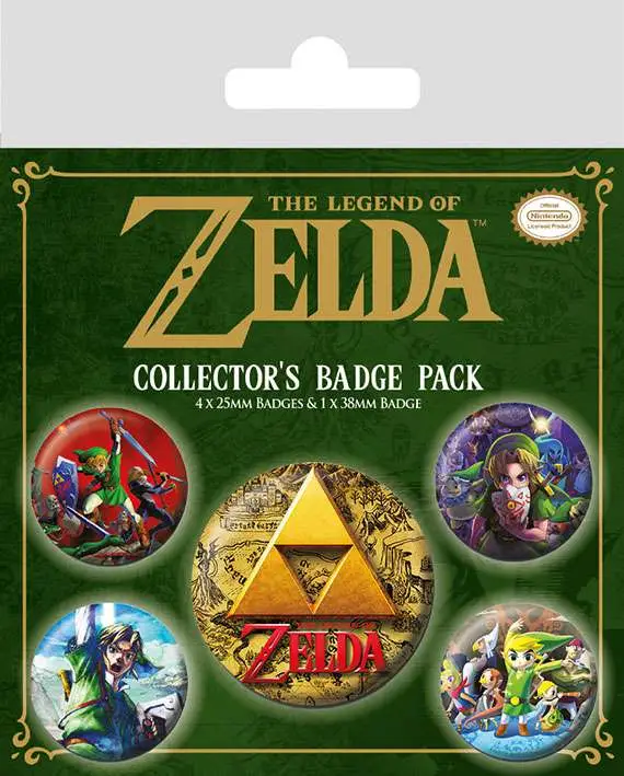 the legend of zelda classic badge pack