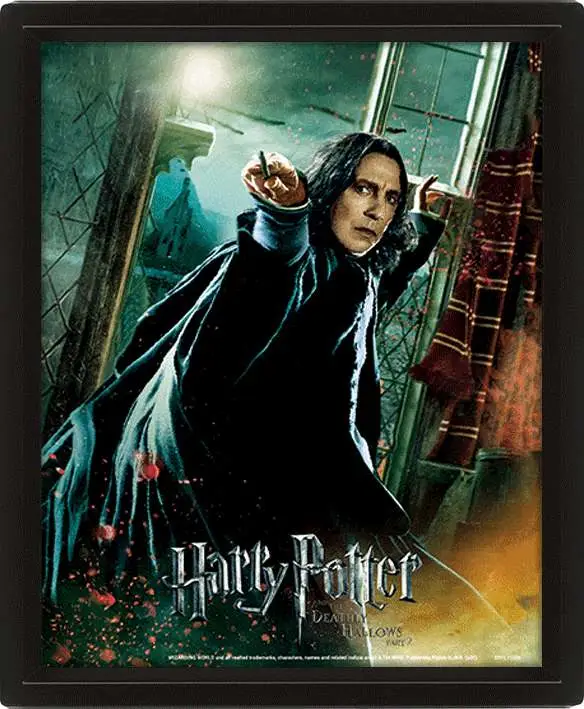 hp deathly hallows snape poster 3d