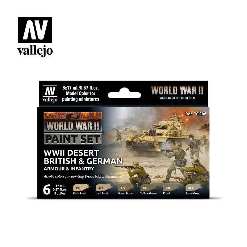 desert brit german arm inf clr set 70208
