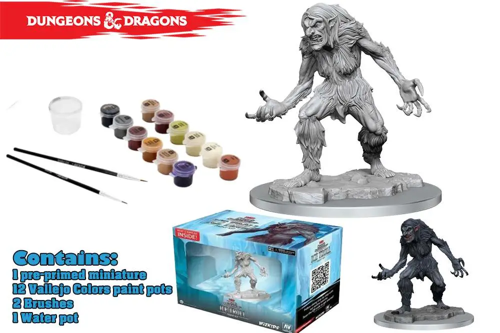 d&d nolzur miniature paint kit ice troll