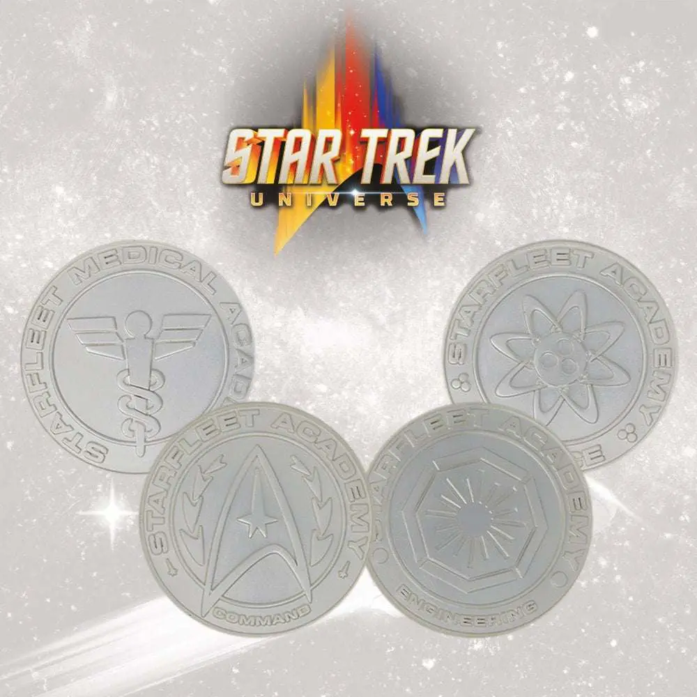 st-starfleet division medallions silver
