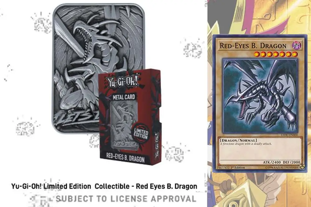 yu-gi-oh! ltd ed metal red eyes b.dragon