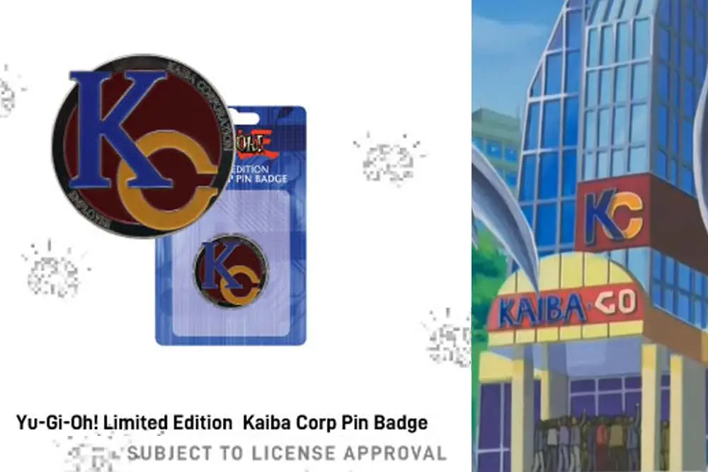 yu-gi-oh! ltd ed kaiba corp pin badge