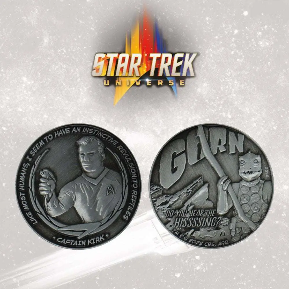 st-captain kirk & gorn ltd ed medallion