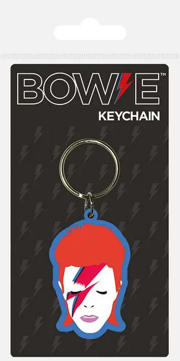david bowie rubber keychain