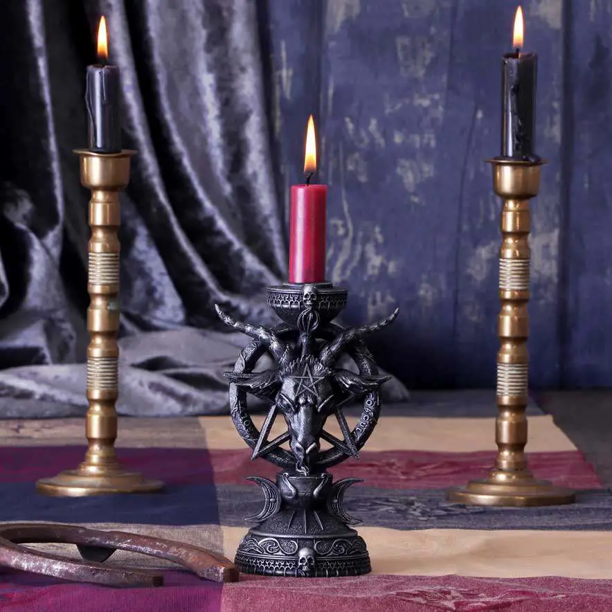 light of baphomet candle holder