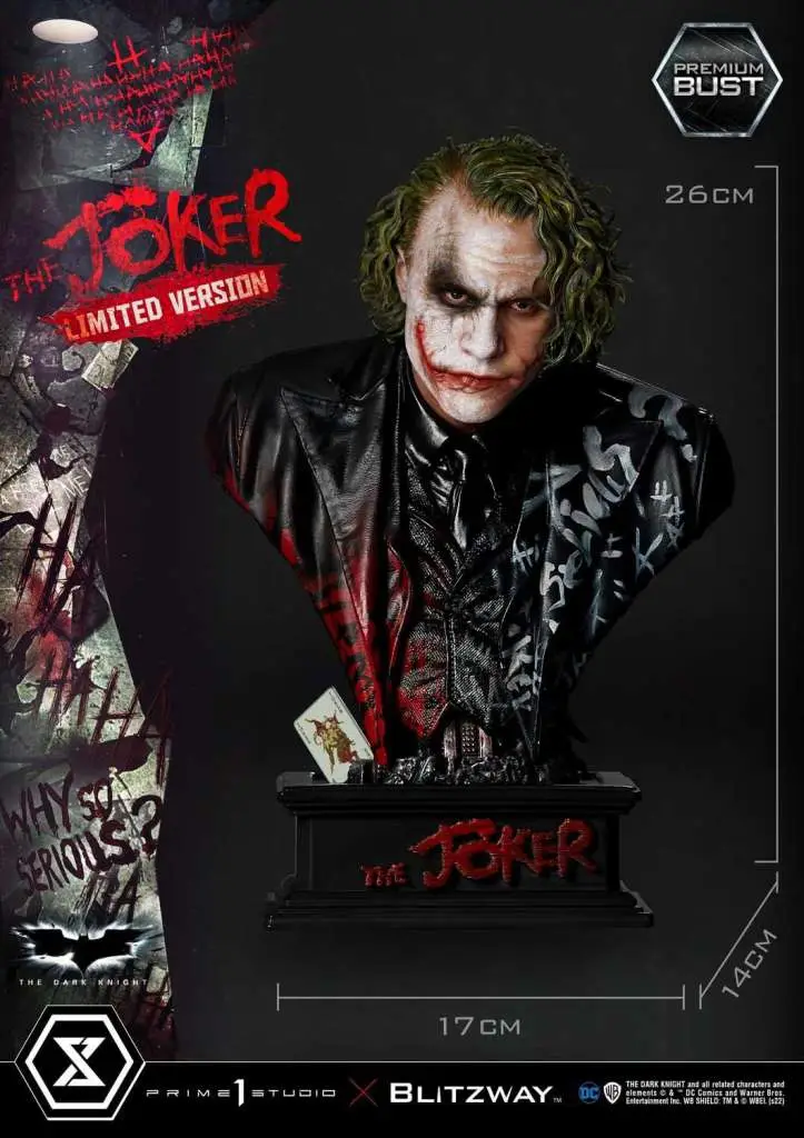 dark knight movie joker ltd ed bust 1/3