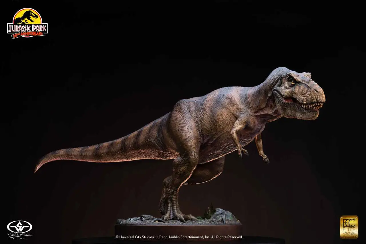 jurassic park t-rex 1:12 maquette