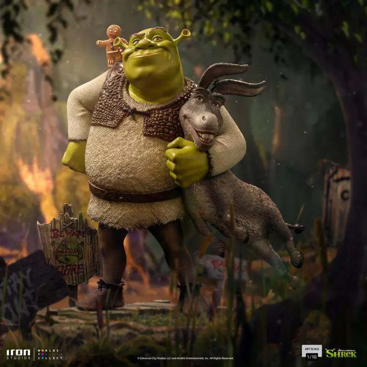 shrek + donkey 1/10 statue