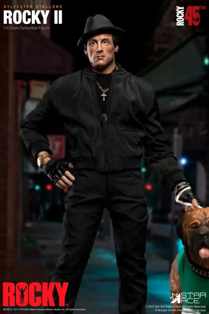 rocky balboa black suit 1/6 delux af