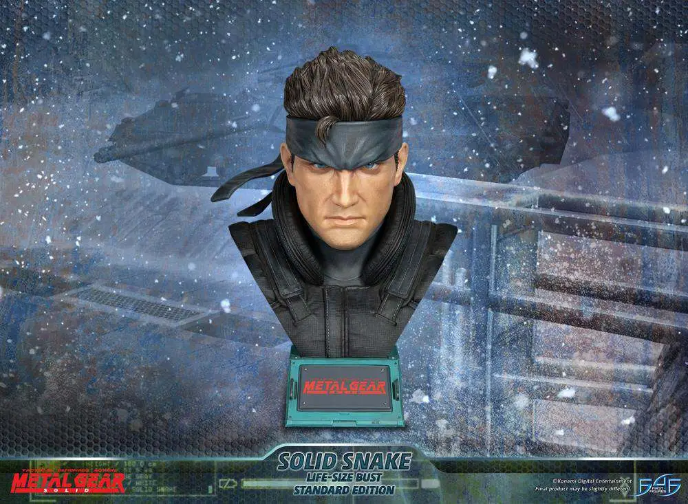mgs solid snake life size bust