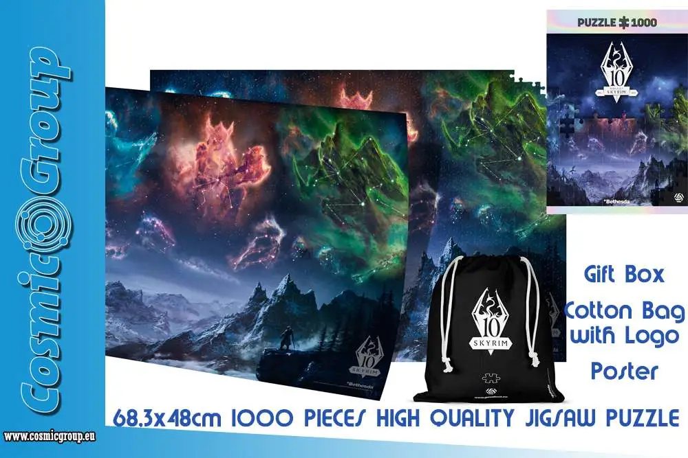 skyrim-10th anniversary 1000 pcs puzzle