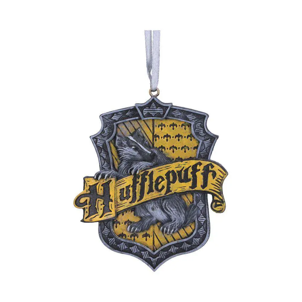 harry potter hufflepuff crest hanging ornament