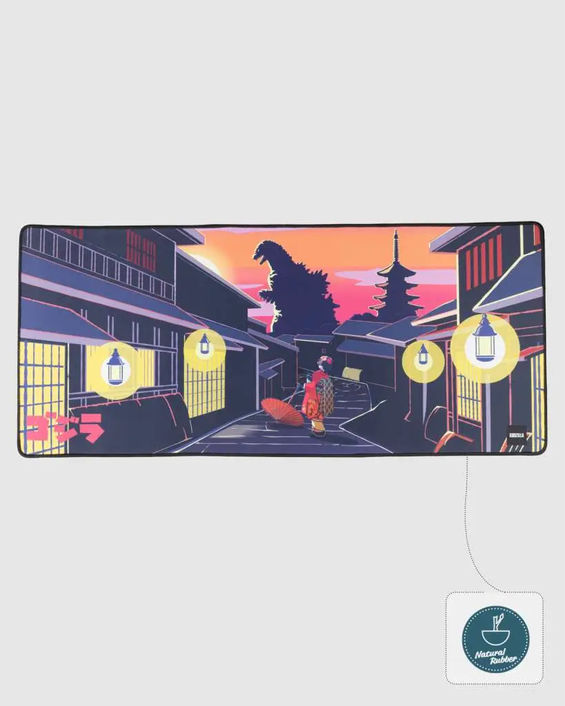 godzilla skyline mousepad