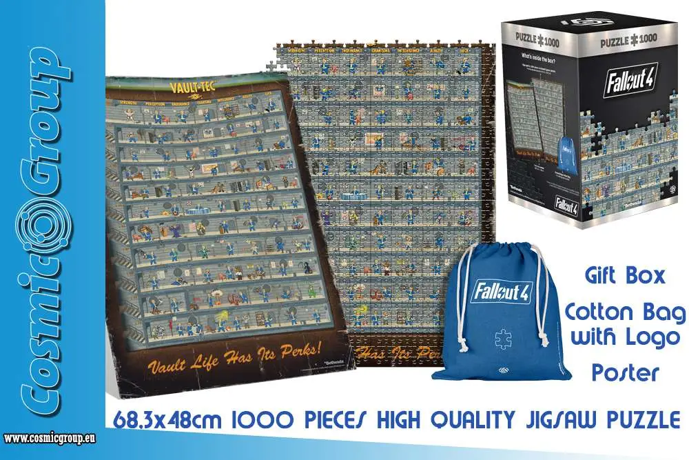 fallout 4-perk poster 1000 pcs puzzle