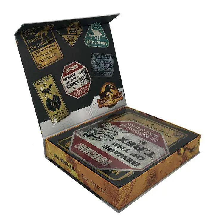 jw metal warning scaled prop replica