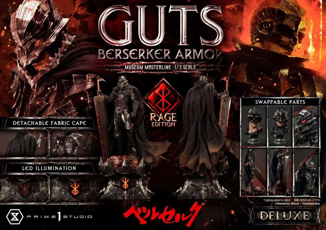 berserk guts armor rage dlx bonus statue