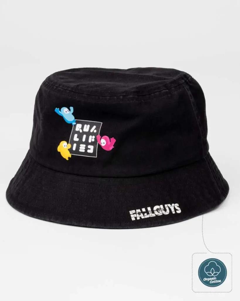 fall guys black bucket hat