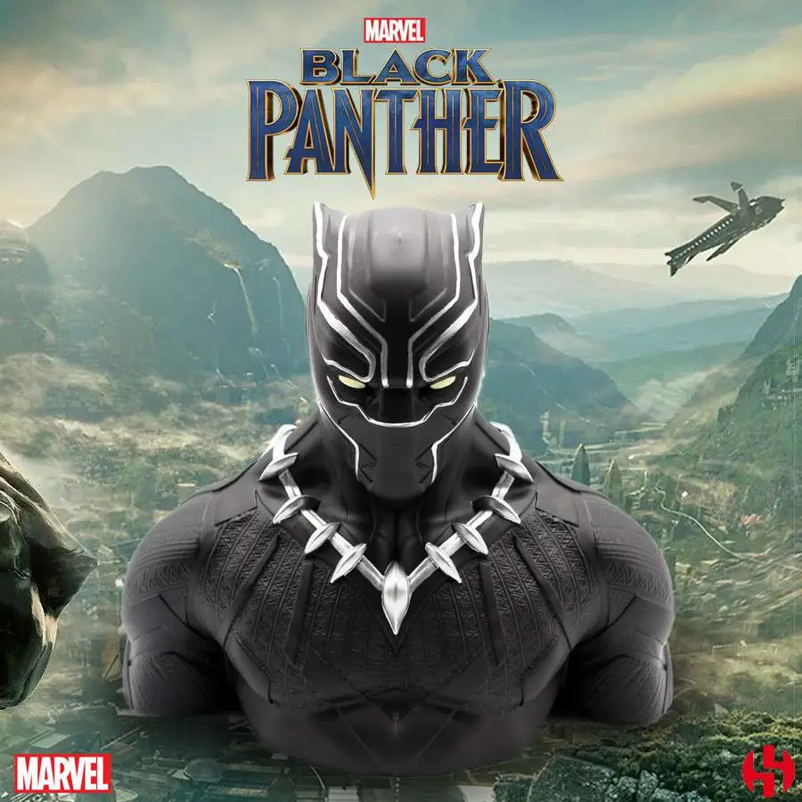 black panther wakanda deluxe bust bank