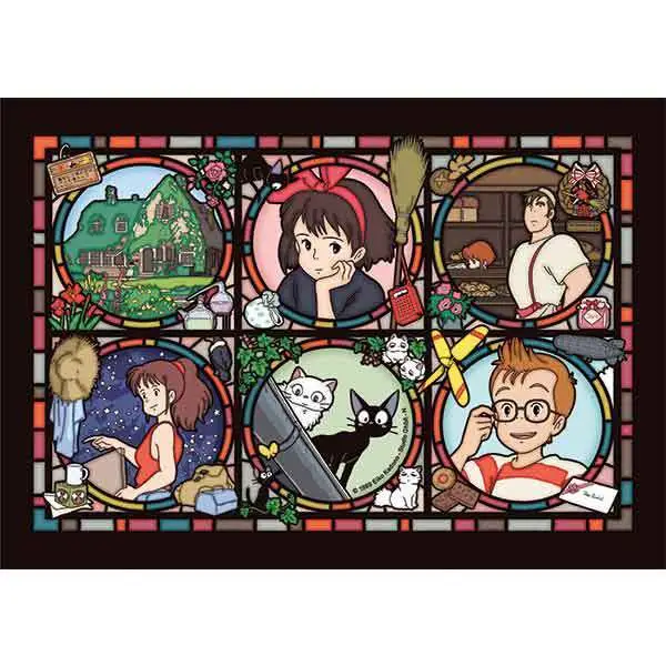 kiki delivery 208 pcs stained glass puzz