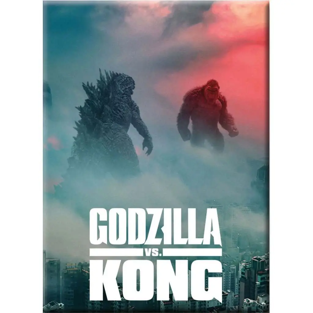 godzilla vs kong one sheet flat magnet