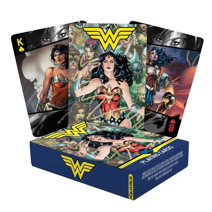 dc comics wonder woman playing cards
